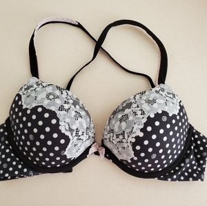 Victoria secret polka dot push up bra 34C